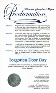 Forgotten Door Day Proclamation