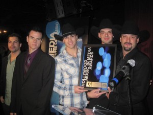 Rockin’ Los Angeles-based country group Coldwater Canyon Band with their award for Best Country Song for their hit single “Nobody Knows” at the Hollywood Music In Media Awards on November 18 at The Highlands located in the Kodak Theater Complex/Hollywood & Highland Center.
