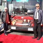 Russell Hitchcock (R) and Graham Russell (L) of Air Supply receive honor as the inaugural inductees for Gray Line New York’s prestigious Ride of Fame™ campaign on October 13 in NYC.