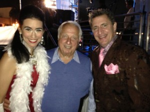 Sarah Spiegel, Tommy Lasorda, and Louis Prima Jr. at the Prima Notte Fundraising Gala