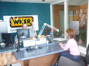 PHOTO CAPTION (left to right): Ed Carter of WKSR 98.3 FM in Pulaski, TN; JOANNA MOSCA
