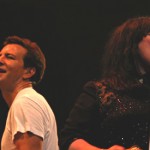 Pictured left to Right: Eddie Vedder of Pearl Jam and Ann Wilson of Heart.
