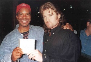 Left-Right: Comedian/actor David Alan Grier (of Living Color fame) & Billy Ray Cyrus