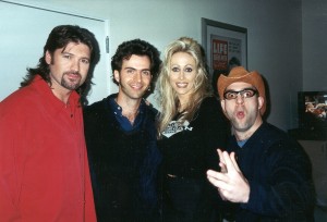 Picture Left to Right: Bill Ray Cyrus, Dweezil Zappa, Billy’s wife Tish Cyrus, and Ahmet Zappa.