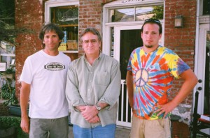 PHOTO CAPTION (left to right): NUKE THE SOUP's Mark Davison, Jon Richstein (Sundial Books), Adam Scott Wakefield