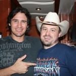 PHOTO CAPTION: (Left to right) Country star Joe Nichols and Minneapolis Country music favorite, Shane Wyatt at Firefest in Cold Spring, Minn., on July 26th.