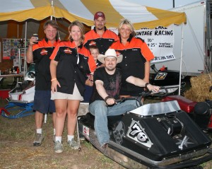 PHOTO CAPTION: Minneapolis Country music favorite Shane Wyatt and members of the Long Lake Vintage Committee at Outlaw Grass Drag in Princeton, MN on 8/22/2008